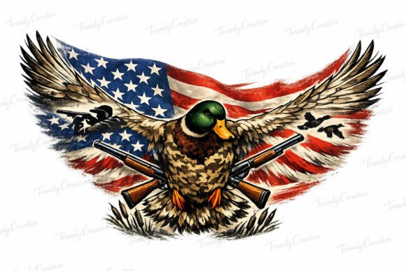 Download Patriotic Camo Mallard Duck PNG - Duck Collection