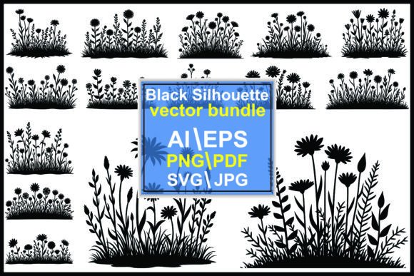 Download Wildflower Silhouette Vector Bundle - Premium Resources