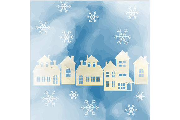 Download Christmas Village Watercolor - Christmas village watercolor Collection