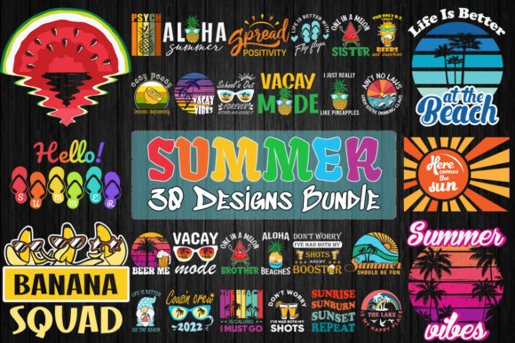 Download Summer Bundle SVG 30 Designs - Premium Resources